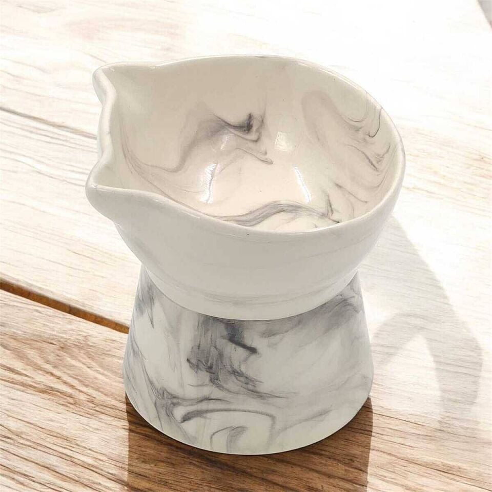 Pet Pretty Ayaklı Kedi Figür Su Mama Kabı 300 ml