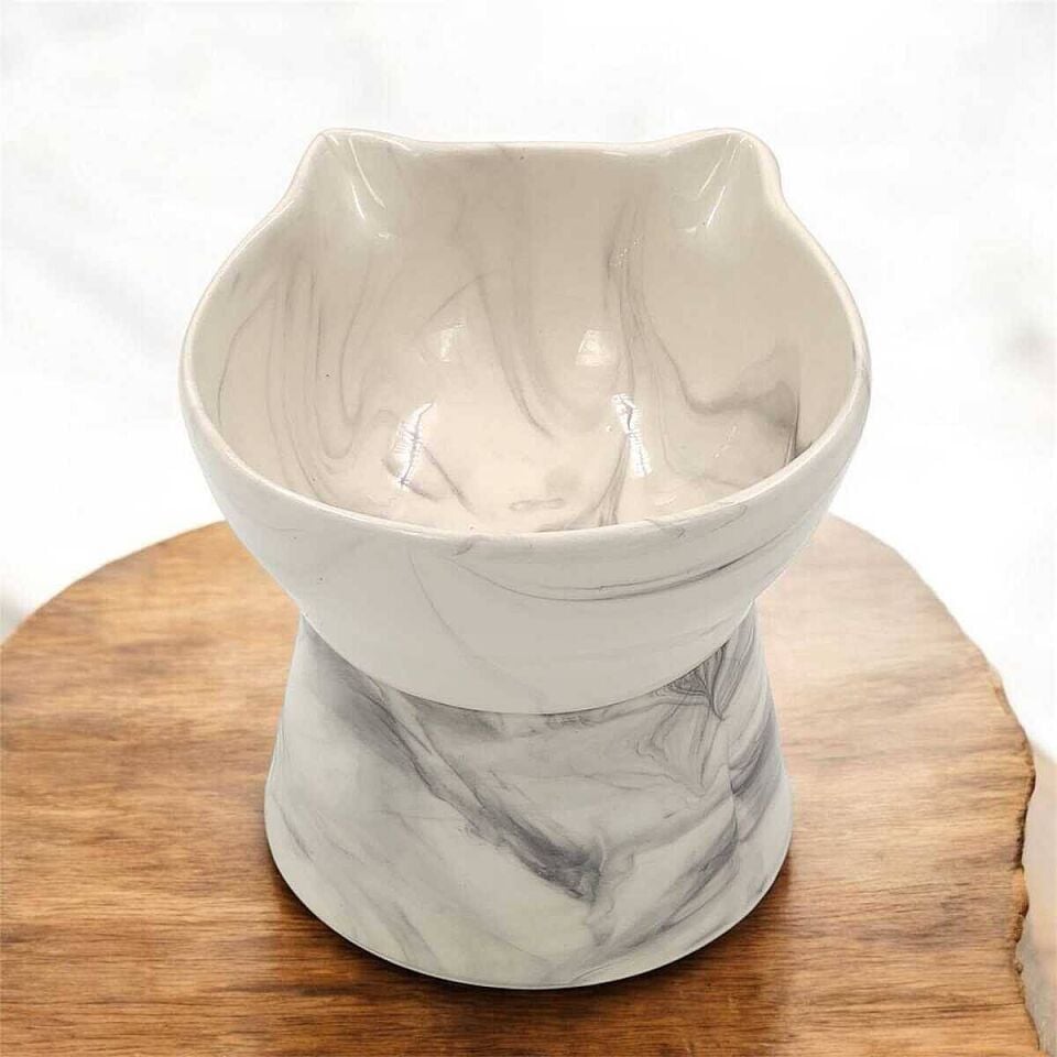 Pet Pretty Ayaklı Kedi Figür Su Mama Kabı 300 ml