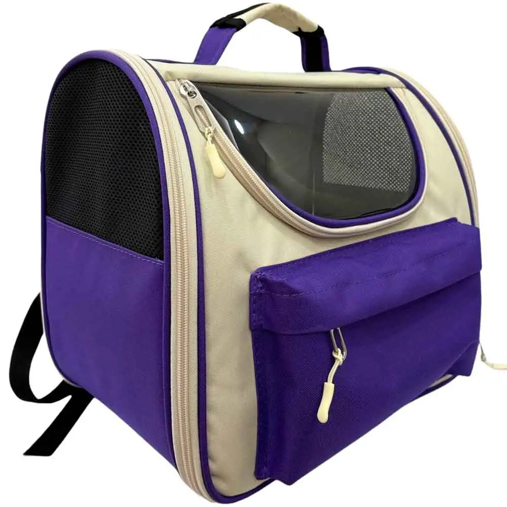 Pet Pretty Kedi Köpek İçin Taşıma Çantası Space Model Backpak Mor 36x30x30 Cm