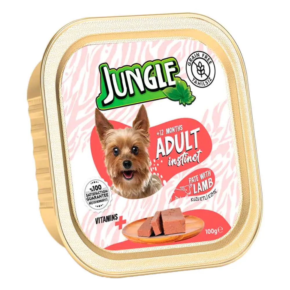 Jungle Kuzu Etli Köpek Yaş Maması 100 Gr