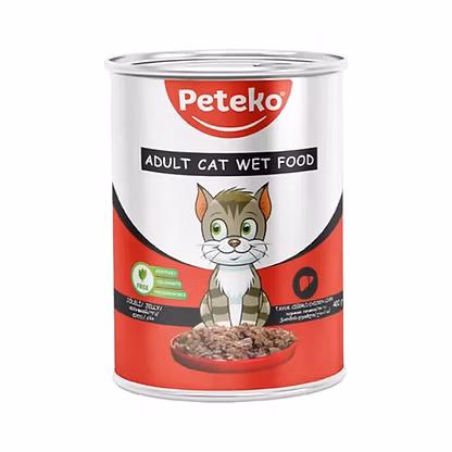 Peteko Tavuk & Ciğerli Kedi Yaş Maması 400gr
