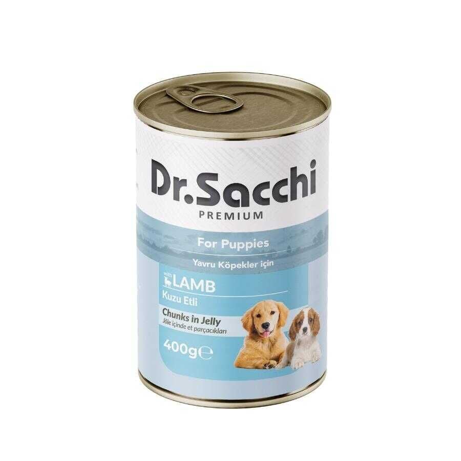 Dr. Sacchi Kuzu Etli Yavru Köpek Konservesi 400 Gr