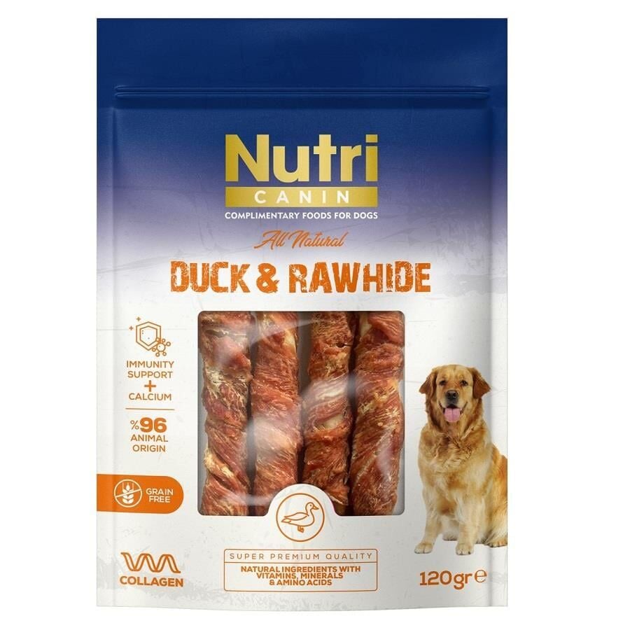 Nutri Canin Ördek Eti Sarılı Kemik Köpek Ödülü 120 Gr