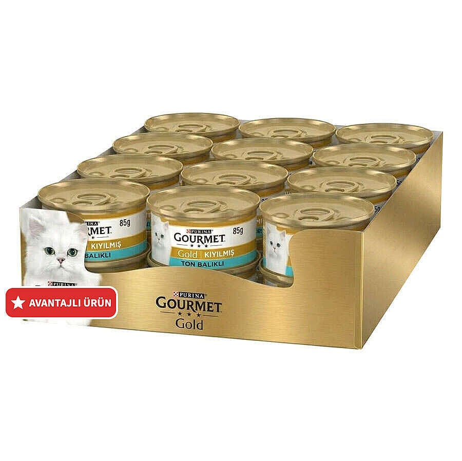Gourmet Gold Kıyılmış Ton Balıklı Kedi Konservesi 85 Gr x 24 Adet