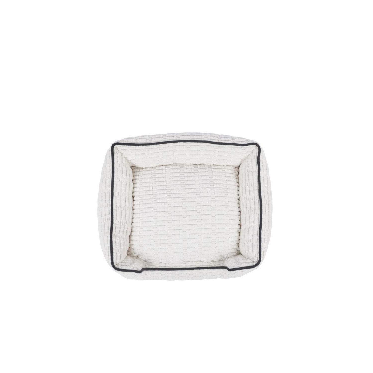 M-Pets Warm Hug Kedi ve Köpek Yatağı 65x55x20cm (Beyaz) [M]