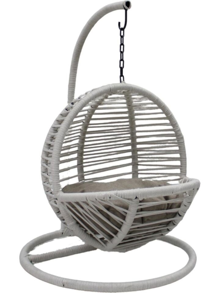 Kedi Köpek El Örgüsü Salıncak Hamak Beyaz