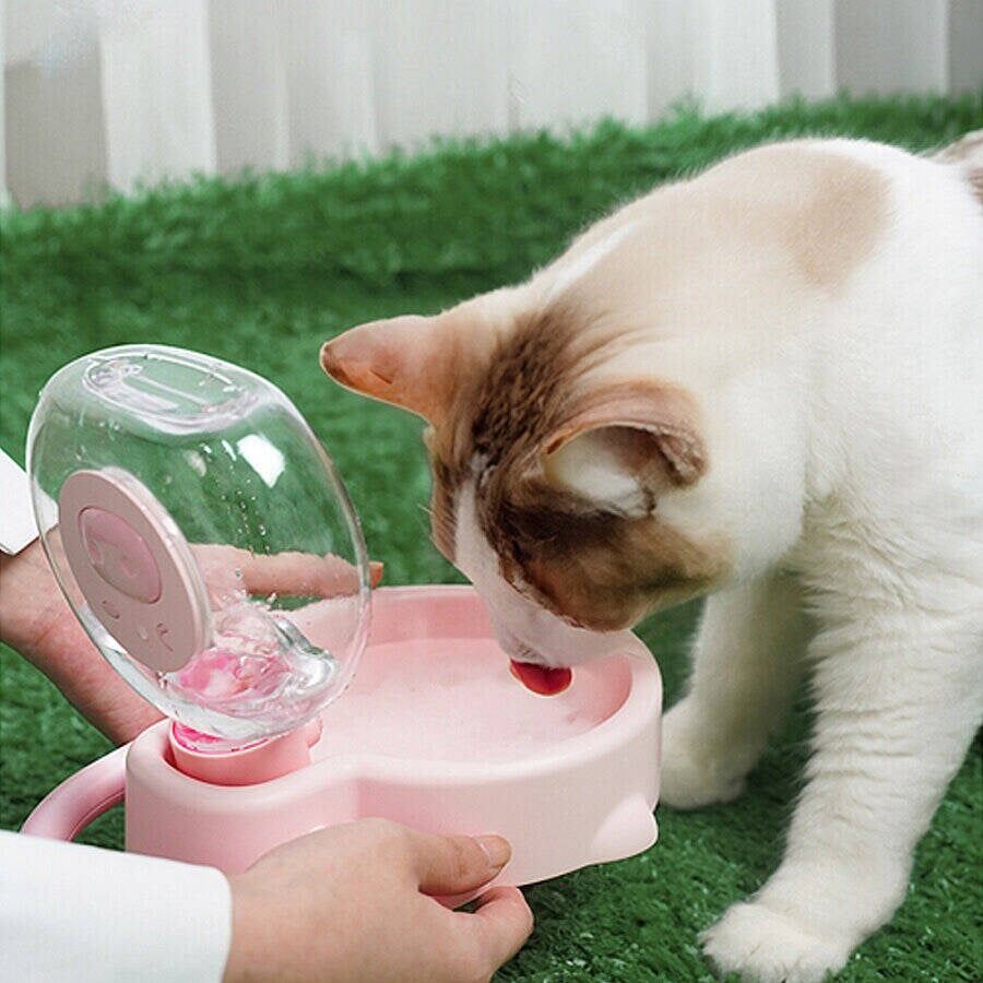 Aiwo Taşınabilir Kedi Köpek Seyahat Suluğu 400 Ml Pembe