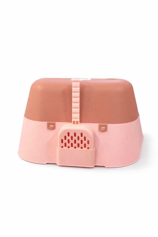 Açık Kedi Tuvaleti Pembe 56x23x40