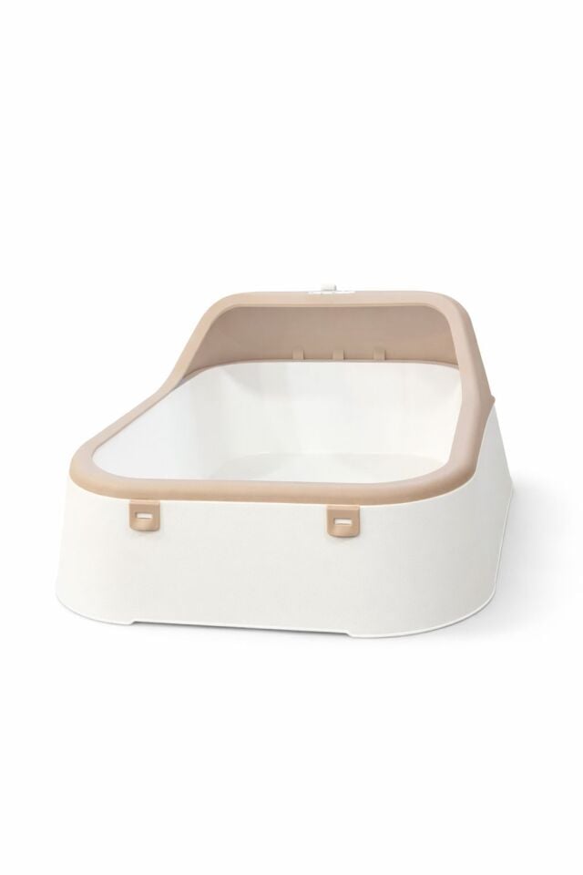 Açık Kedi Tuvaleti Beyaz 56x23x40