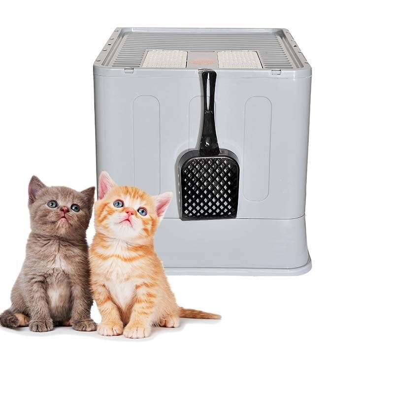 XXL Çift Filtreli Çekmeceli Katlanabilir Kedi Tuvaleti