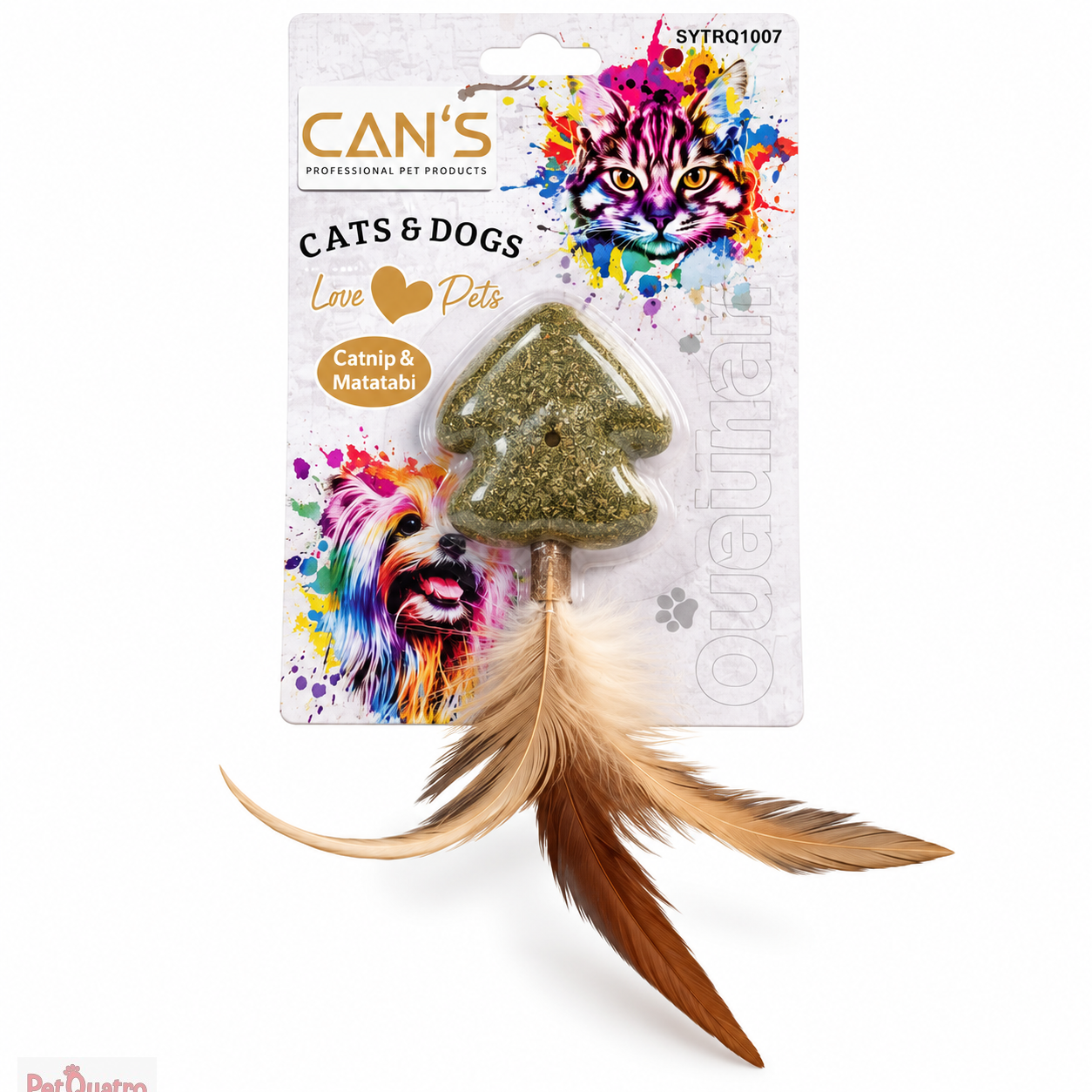 Cans Catnipli Tüylü Oyuncak 4 cm