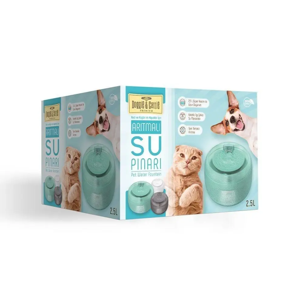 Cattie Kedi ve Köpek İçin Otomatik Su Kabı 2lt