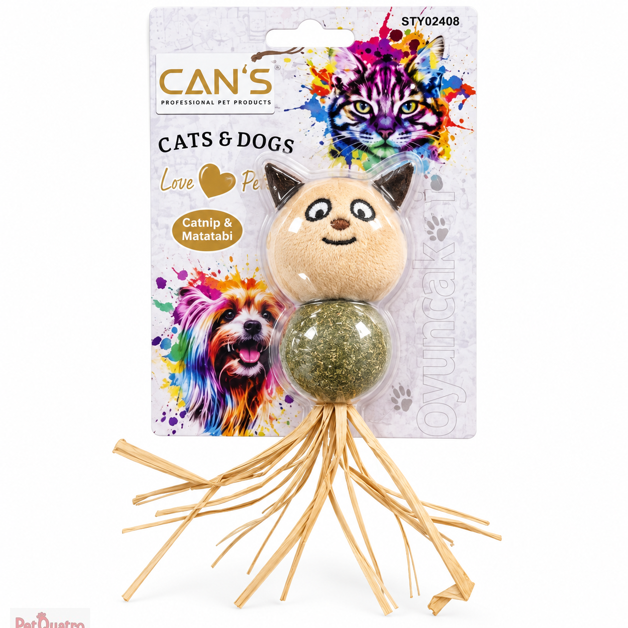 Cans Catnipli Kedi Peluş Oyuncak
