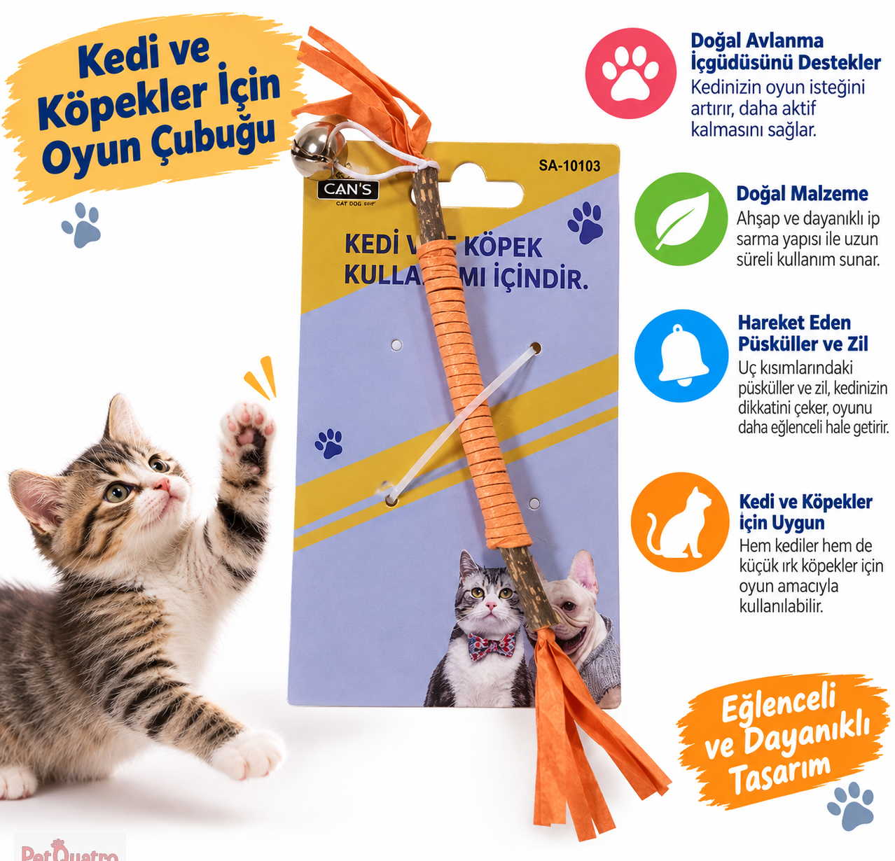 Cans Matatabi Çubuk Oyuncak 24 cm