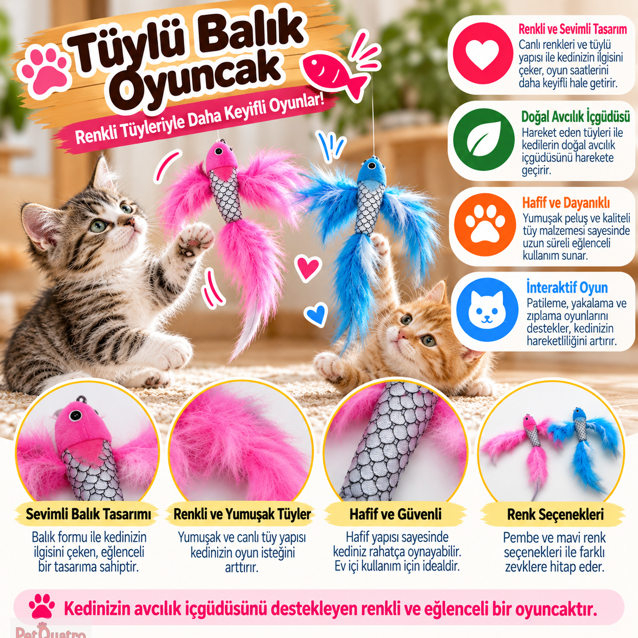 Cans Tüylü Balık Oyuncak