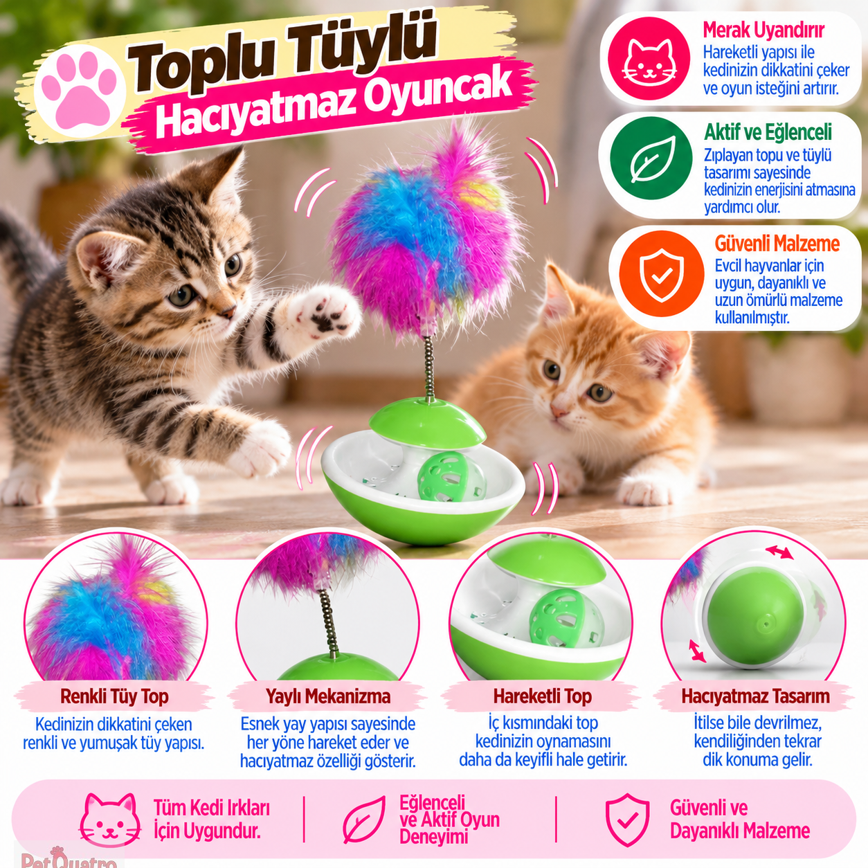 Toplu Tüylü Hacıyatmaz Oyuncak