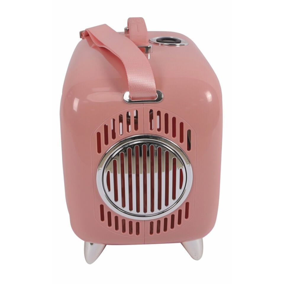 M-Pets Sixties Televizyon Şeklinde Kedi Taşıma Çantası 44,7x26,6x38,4cm (Pembe)