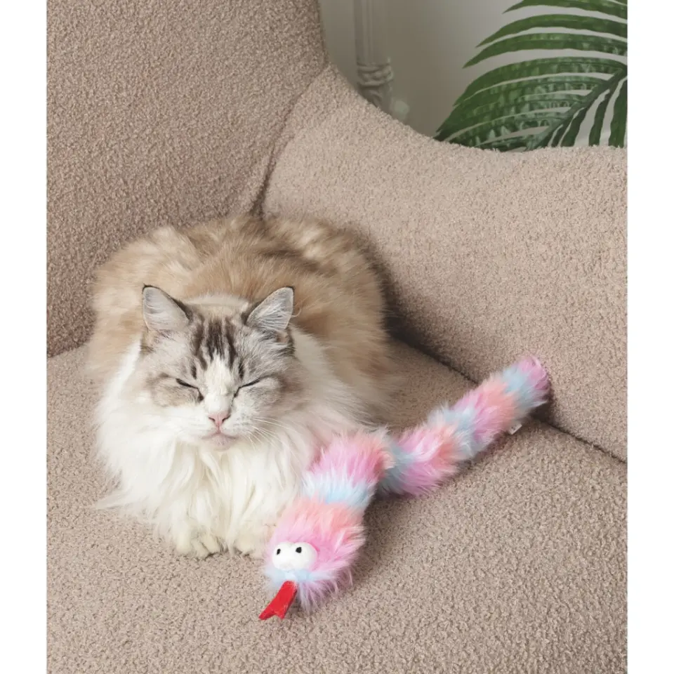 M-Pets Fluffy Lala Catnipli Peluş Kedi Oyuncağı 37x6x3cm