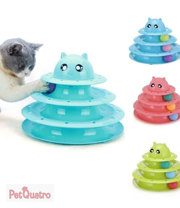 Petzoom kedi 3 katlı oyuncak