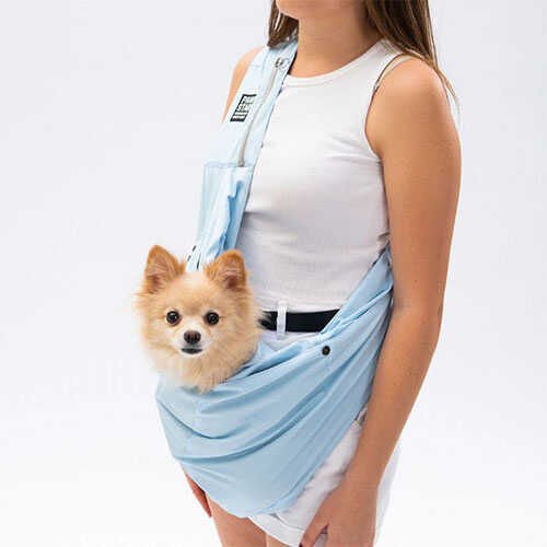 Pawstar Bebek Mavisi Crossbody Küçük Irk Köpek Taşıma Çantası 50x15x20 Cm