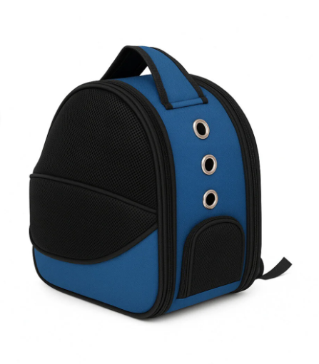 Luckypaw Fileli Astronot Kedi Köpek Evcil Hayvan Taşıma Çantası Mavi 43x33x25
