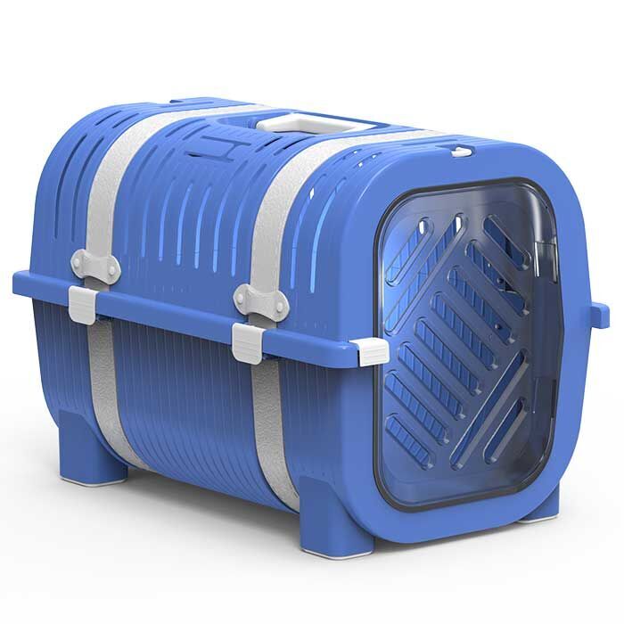 Rainbow Mavi-Beyaz Taşıma Kutusu 51x33x36