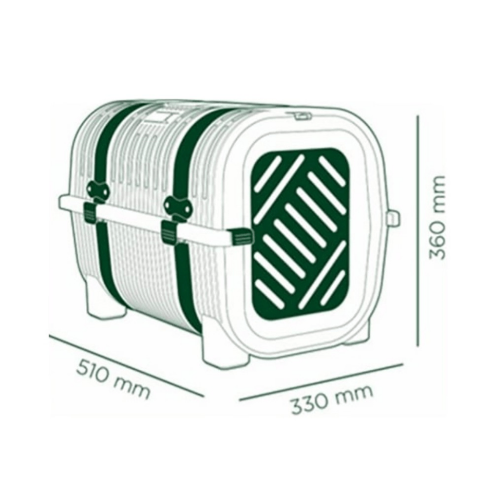 Rainbow YeşilTaşıma Kutusu 51x33x36