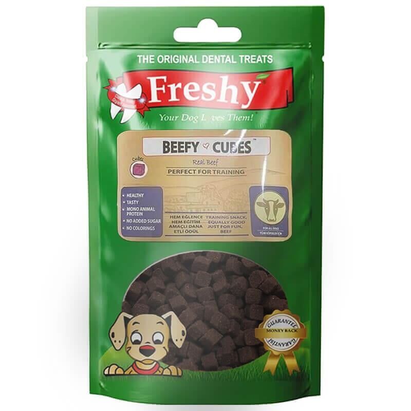 Freshy Beefy Cubes Biftekli Küpler Köpek Ödülü