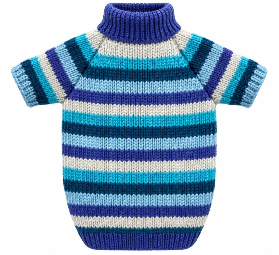 Ocean Stripe Triko Köpek Kazağı