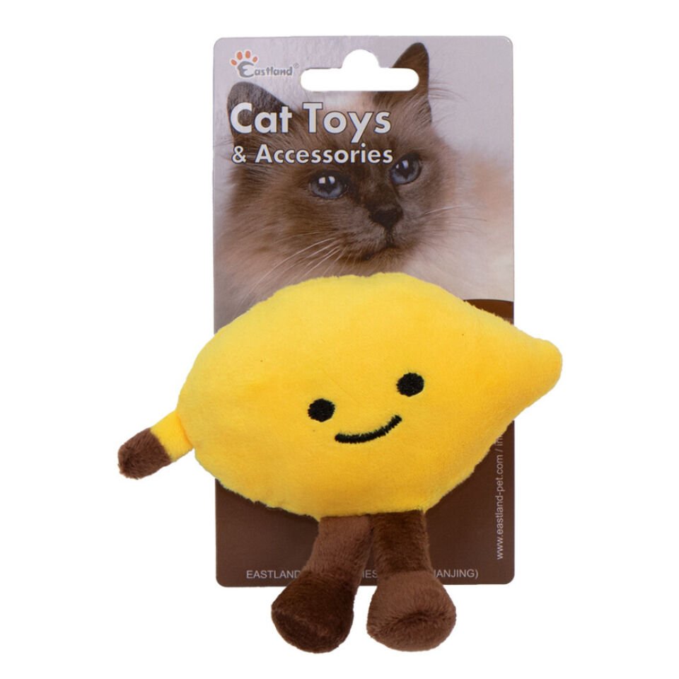 Eastland Catnipli Hışırtılı Peluş Limon Kedi Oyuncağı 12,5cm