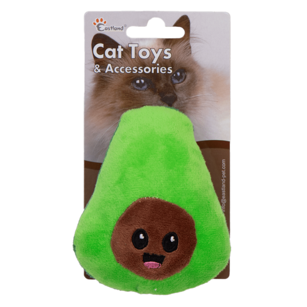 Eastland Catnipli Hışırtılı Peluş Avokado Kedi Oyuncağı 11,5cm