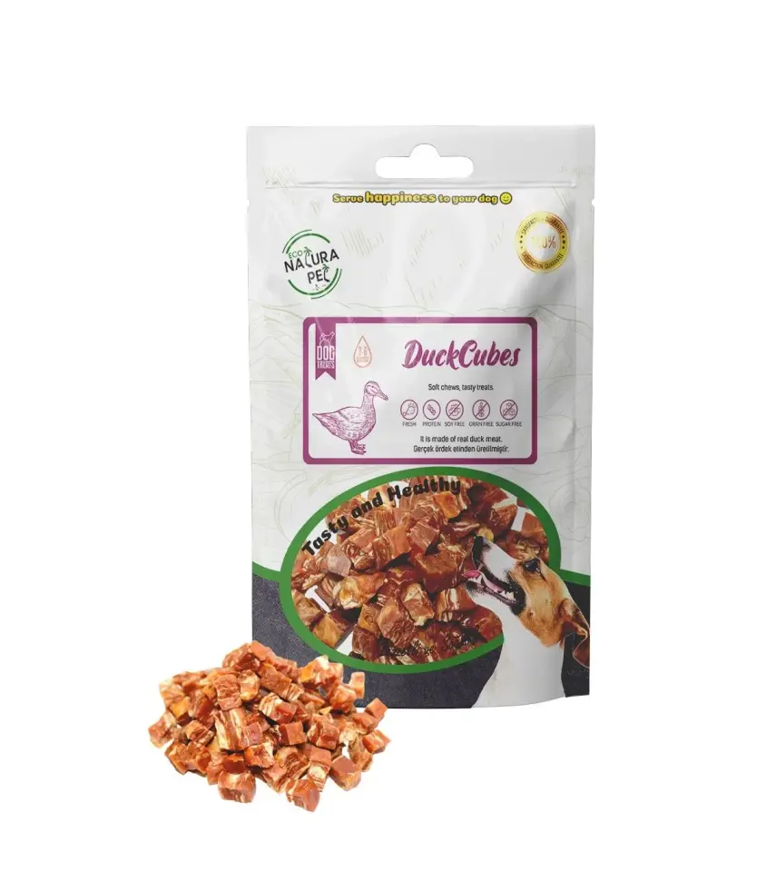 Eco Natura Pet Duck Cubes Yumuşak Ördekli Küp Köpek Ödülü 100 Gr