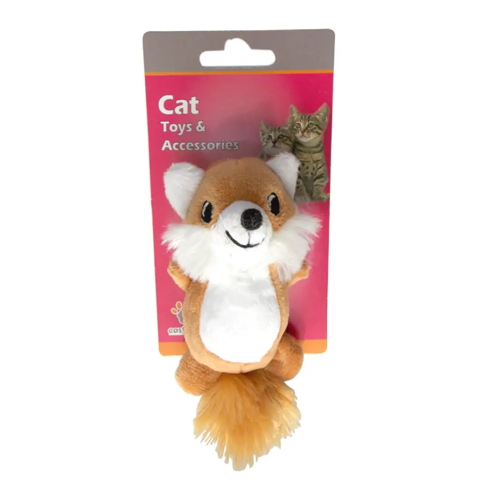 Eastland Hışırtılı Peluş Tilki Kedi Oyuncağı 9,5x5cm