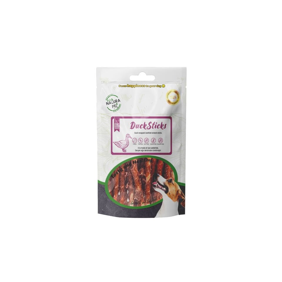 Eco Natura Pet Duck Sticks Ördek Sargılı Stick Kemik Köpek Ödülü 90 g