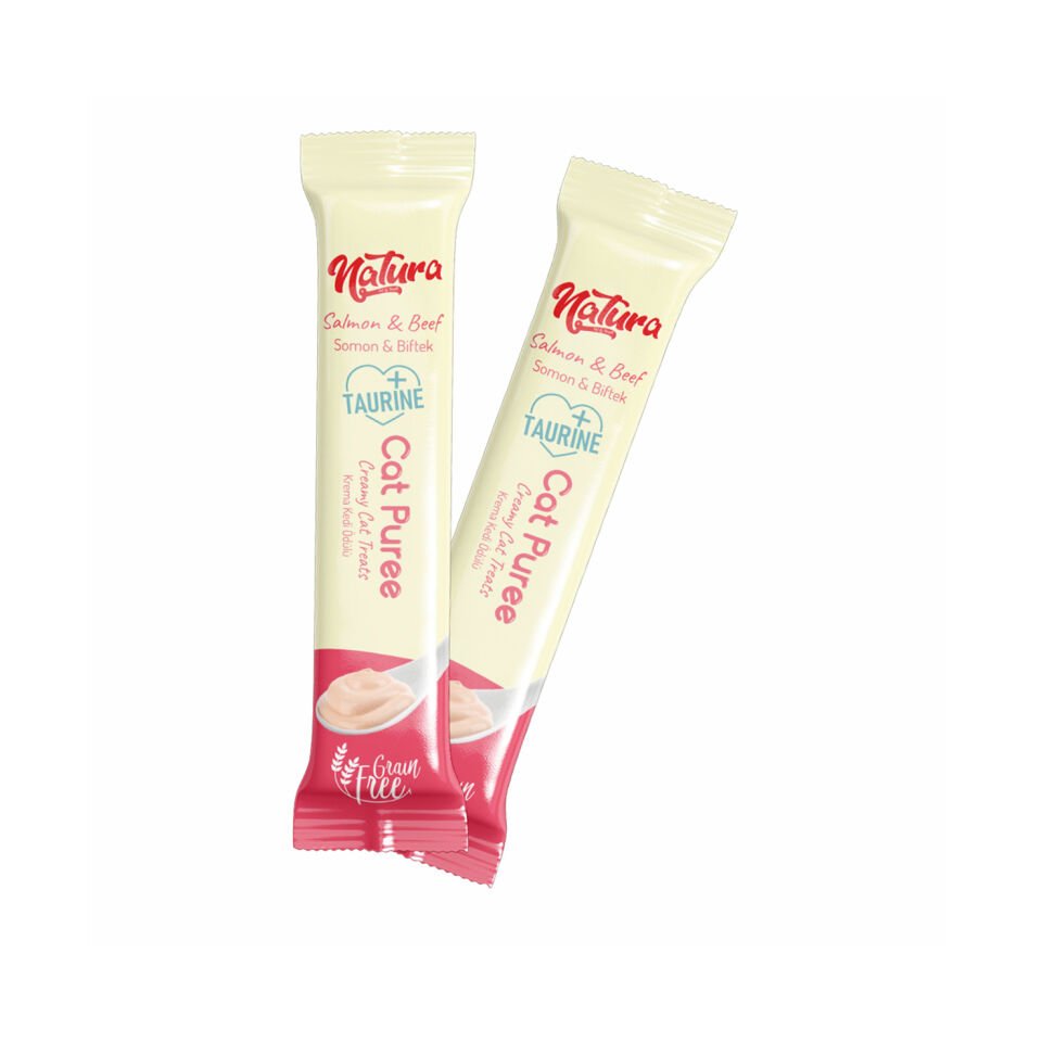 Natura Cat Puree Somon & Biftek 5x12gr