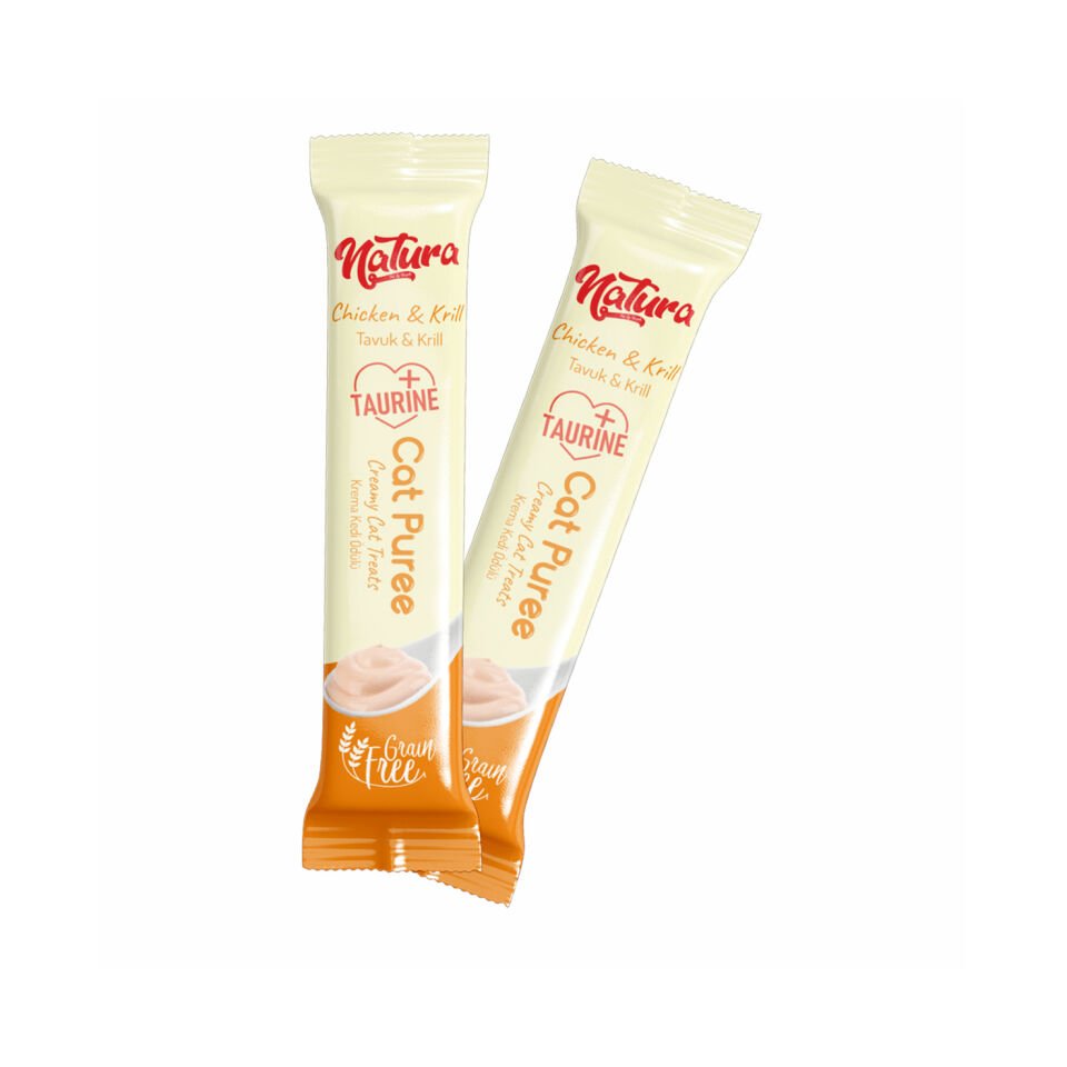 Natura Cat Puree Tavuk & Krill 5x12gr