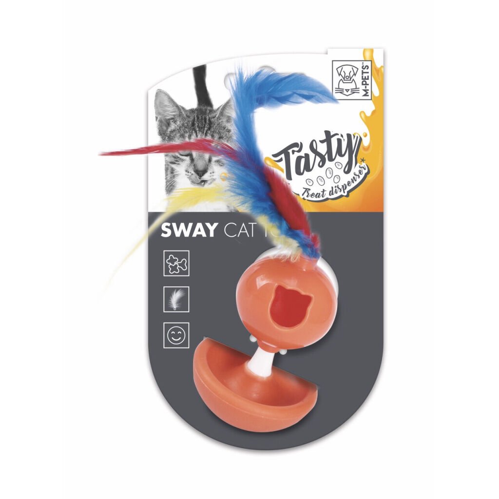 M-Pets Sway Ödül Hazneli Hacı Yatmaz Kedi Oyuncağı 13,5x9,5x16,8cm