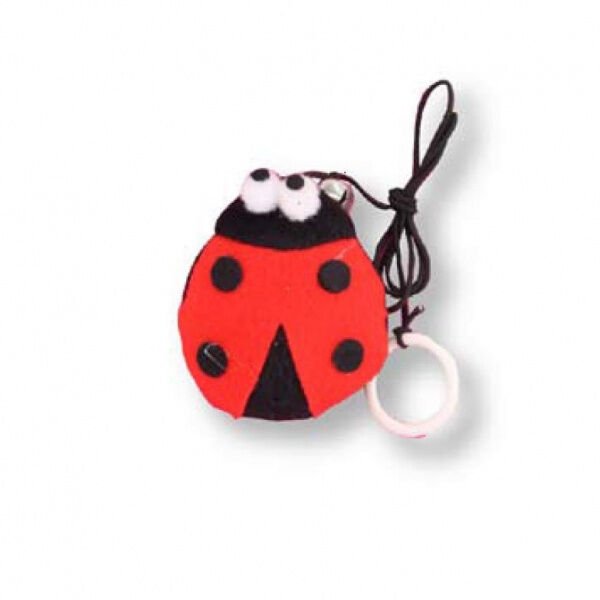 Eastland Parmağa Takılabilen Peluş Uğur Böceği Kedi Oyuncağı 7cm