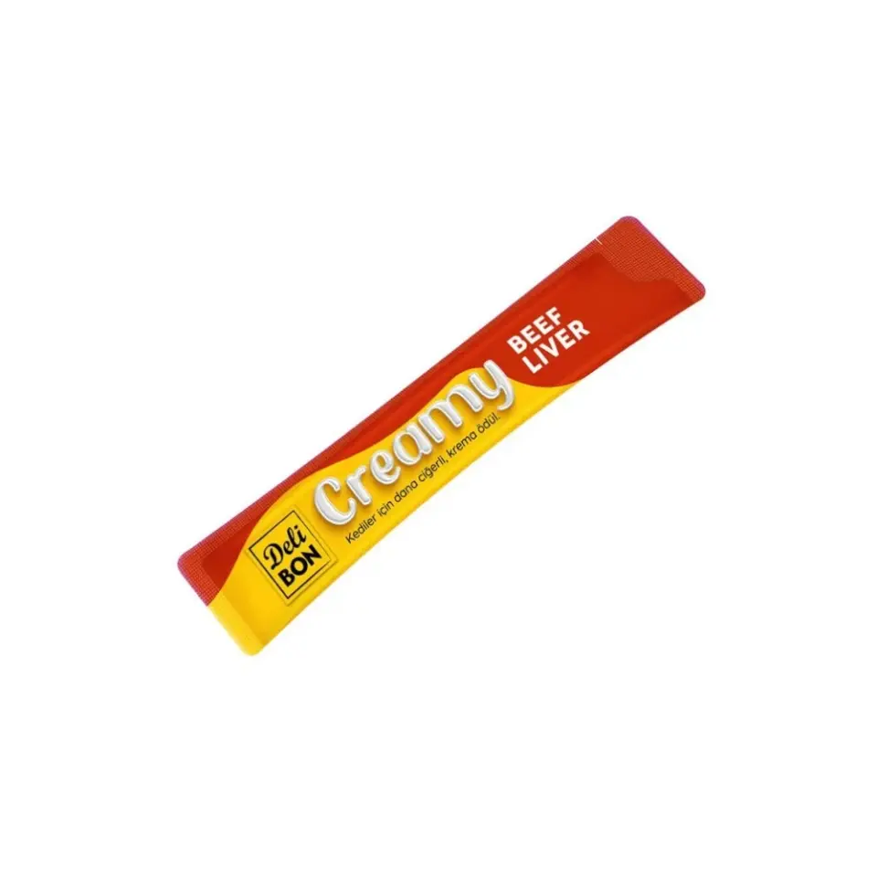 Delibon Creamy Ödül Maması Dana Ciğerli 15Gr 5Li Paket