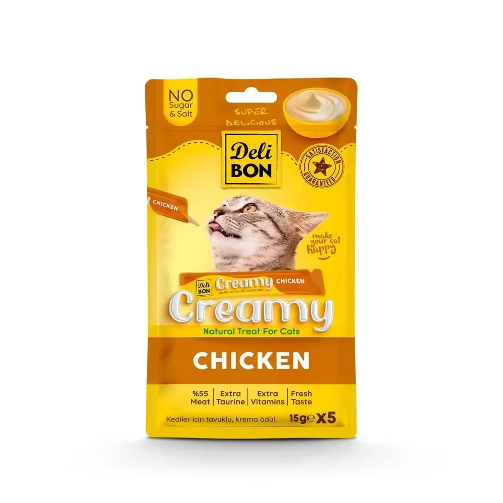 Delibon Creamy Tavuklu Ödül Maması 15gr (5 Adet)