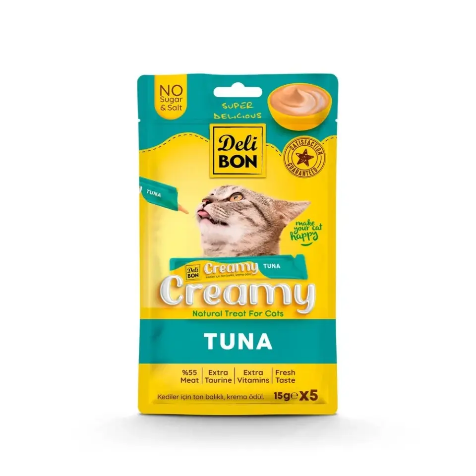Delibon Creamy Ton Balıklı Ödül Maması 15gr (5 Adet)