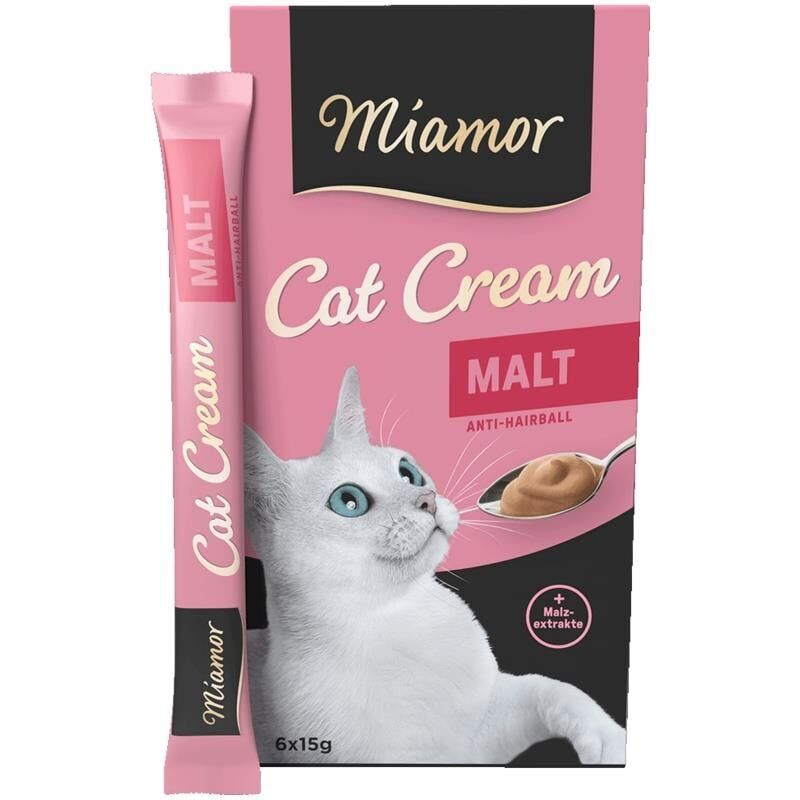 Miamor Cream Maltlı Tamalayıcı Ek Besin ve Kedi Ödülü 6 x 15 Gr