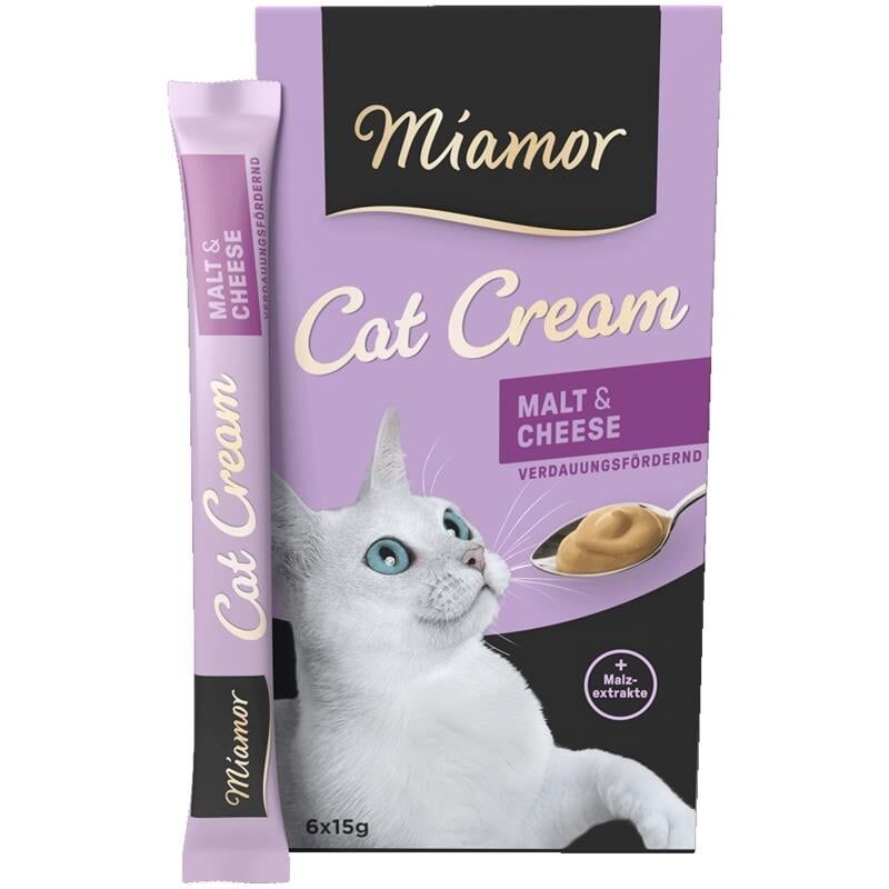 Miamor Cream Malt ve Peynirli Ek Besin ve Kedi Ödülü 6 x 15 Gr