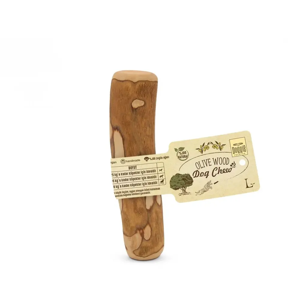 Doggie Doğal Zeytin Ağacı Çiğneme Oyuncağı L