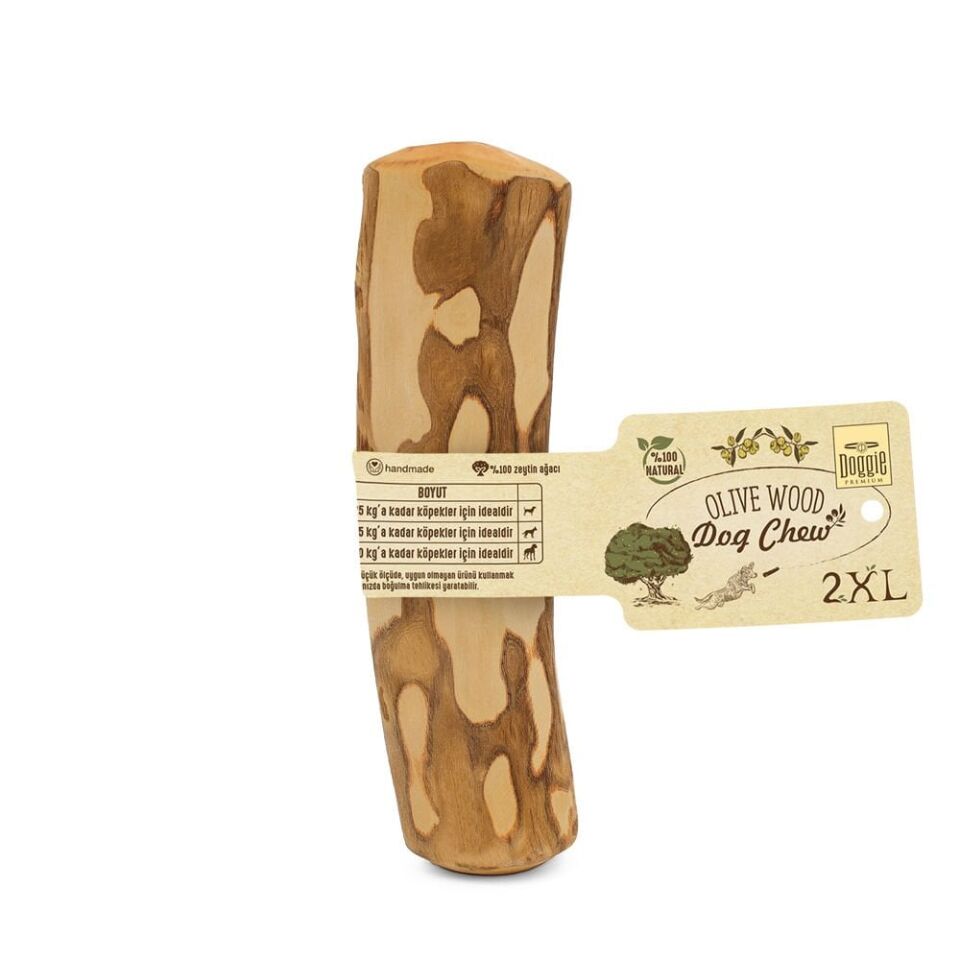 Doggie Doğal Zeytin Ağacı Çiğneme Oyuncağı 2XL