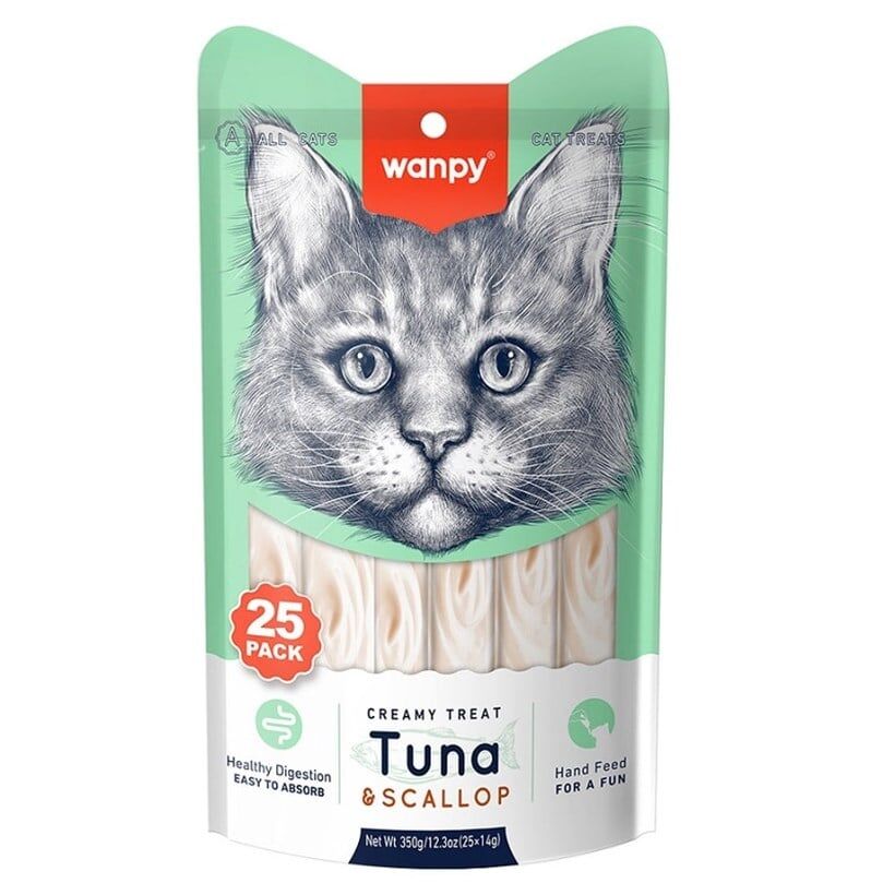 Wanpy Ton&Deniz Taraklı Krema Kedi Ödülü 25*14 gr