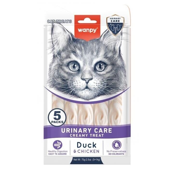 Wanpy Urinary Care Ördek&Tavuklu Kedi Ödülü 5x14gr