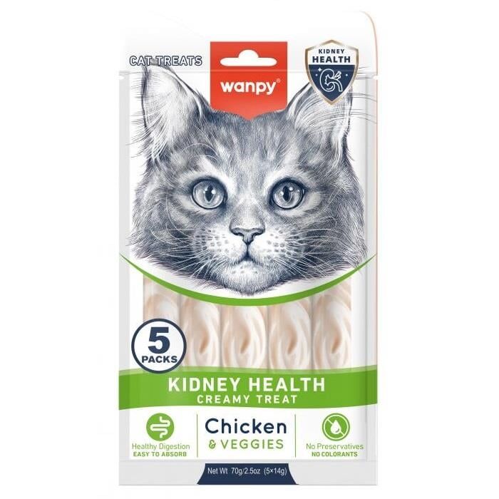 Wanpy Kidney Health Tavuk&Sebzeli Kedi Ödülü 5x14gr