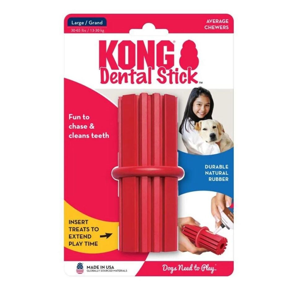 KONG Dental Stick Diş Temizliği Sağlayan Köpek Oyuncağı L