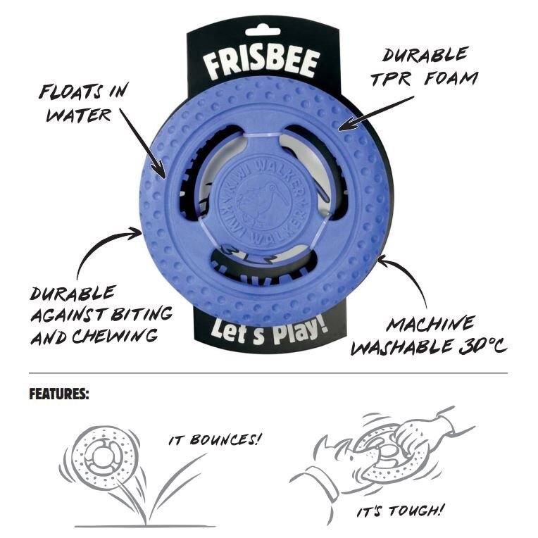 Kiwi Walker Dayanıklı Yüzen Mini Frizbi Köpek Oyuncağı